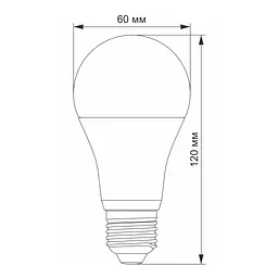 Лампочка Videx A65e 15W E27 3000K (VL-A65e-15273) - мініатюра 3