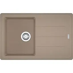 Кухонна мийка Franke Basis BFG 611-78 фраграніт, прямокутник, з крилом, 780х500х200мм, чаша - 1, накладна, BFG 611-78, миндаль