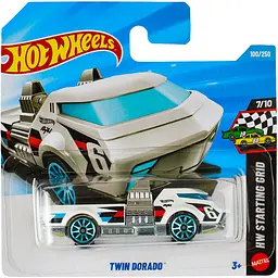 Базова машинка Hot Wheels HW Starting Grid Twin Dorado біла (5785) JJJ61-N521