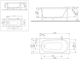 Панель для ванни AM.PM Spirit 150x70 фронтальна (W72A-150-070W-P2) - мініатюра 3
