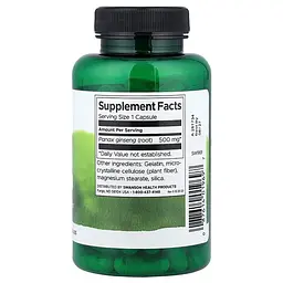 Корейський женьшень Korean Ginseng 500 mg, 100 капсул Swanson vit0004312 - мініатюра 2