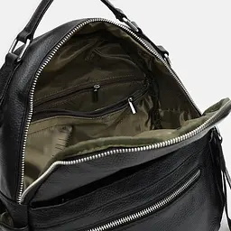 Шкіряний жіночий рюкзак Keizer K12108bl-black - мініатюра 7