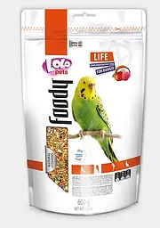 Повнораціонний корм для папуг Lolo Pets Doypack Foody фруктовий 600 г LO-70215