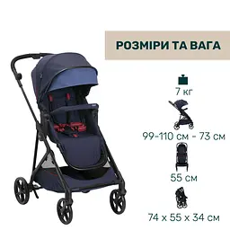 Коляска 2 в 1 Chicco Seety синя (87097.79.01) - мініатюра 6