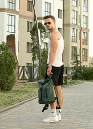 Рюкзак Sambag унісекс RollTop LZT зелений (24208007) - мініатюра 3