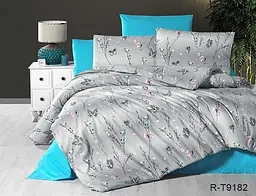 Комплект постільної білизни з компаньйоном (R-T9182) Сімейний TAG tekstil pbe0036604 - мініатюра 1