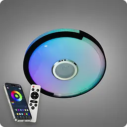 Люстра світлодіодна 517 Dlight RGB з пультом і колонкою 70Вт Білий (02179) - мініатюра 3