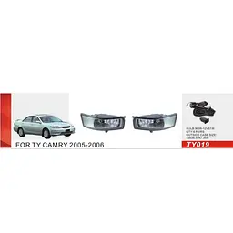 Фари дод. модель Toyota Camry 30 2004-06/TY-019/9006-12V55W/ел.проводка