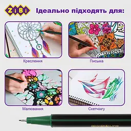 Набір лайнерів ZiBi Kids Line тригранні 12 шт. (ZB.2850) - мініатюра 6