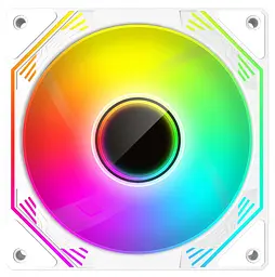 Вентилятор Coolmoon 120мм CM-V12-W Reverse (CM-V12-W-R) White - мініатюра 2