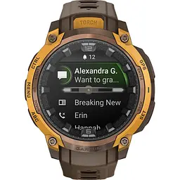 Смарт-годинник Garmin Instinct Crossover AMOLED Bronze/Sunburst (010-03398-01) [172568] - мініатюра 5