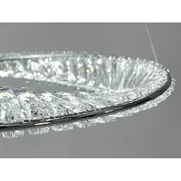 Лед люстра кришталеві кільця Linisoln 548-80*50 CH 160W - мініатюра 4