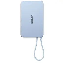 Батарея універсальна Ugreen 10000mAh 30W 1xUSB-C + 15W Magnetic Wireless + cable USB-C blue (65839B) - мініатюра 4