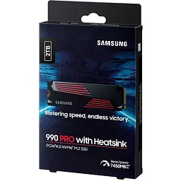 Накопичувач SSD M.2 2280 2TB 990 PRO with Heatsink Samsung (MZ-V9P2T0CW) - мініатюра 9