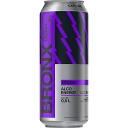 Напій слабоалкогольний енергетичний Bronx Чорниця 8% з/б 0.5 л 