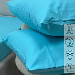 Наволочка Ecotton Super Soft SB-134 фланель Sky blue 50х70 см (24391) - мініатюра 2