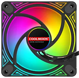 Вентилятор Coolmoon 120мм CM-DM1-B Reverse (CM-DM1-B-R) Black - мініатюра 4