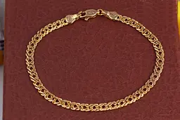 Браслет Xuping Jewelry ромб з огранюванням 19 см 4 мм золотистий