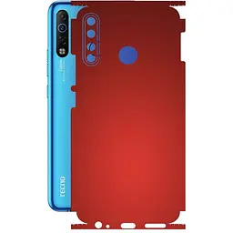 Защитная пленка StatusSKIN для Tecno Camon 12 Air Корпус Винил красная матовая
