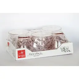 Набір склянок Bormioli Rocco Flora water Lilac 260 мл 6 шт. (384410V) - мініатюра 2