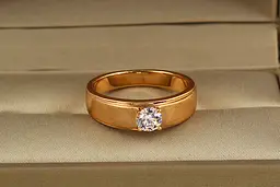 Кільце Xuping Jewelry Заручини р 19 золотисте