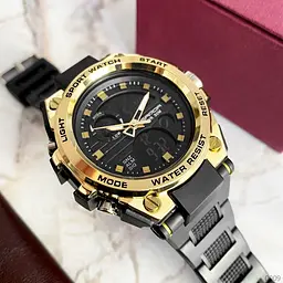 Чоловічий наручний годинник 739 Black-Gold Sanda acs0030961 - мініатюра 4