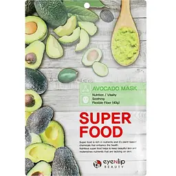 Тканинна маска для обличчя з екстрактом авокадо Eyenlip Super Food Avocado Mask 23 мл