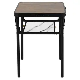 Складний стіл Bo-Camp Garland 60x45 cm Black/Wood look (1404195) - мініатюра 8