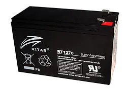 Батарея для ДБЖ 12В 7Аг Ritar RT1270 black