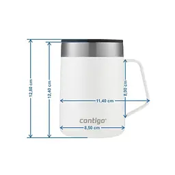 Термокухоль Contigo Streeterville Salt, 420 мл, білий (2174672) - мініатюра 5