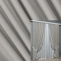 Комплект штор VR-Textil шенилл 2 шт 150x270 см пепельный (1690ш)