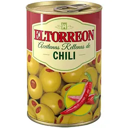 Оливки Eltorreon Aceitunas Rellenas de Chili 130 г (8410344533065)