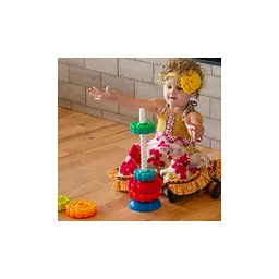Розвиваюча іграшка Fat Brain Toys Пірамідка гвинтова тактильна SpinAgain (F110ML) - мініатюра 4