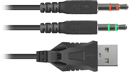 Гарнітура Defender Apex чорний+червоний дріт 1.8 м (64525) - мініатюра 2