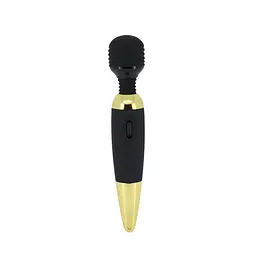 Класичний вібратор Pretty Love Power Wand Black Gold - мініатюра 2