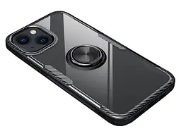 Чохол Primolux Ring Magnetic Stand для Apple iPhone 15 Black - мініатюра 3
