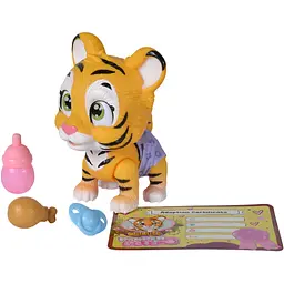 Ігровий набір Simba Pamper Petz Тигреня, що п'є і писає з кольоровою лапкою 3 аксесуарів-сюрпризу (5953575) - мініатюра 2