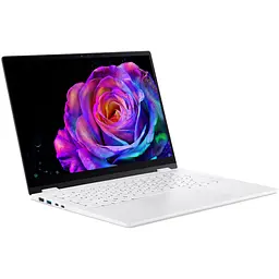 Ноутбук Acer Swift Edge 14 AI OLED SFE14-51T-7947 ​​з процесором Intel Core Ultra 7 256V pana la 4.8GHz, 14" 2.8K, 120Hz, OLED, сенсорний, 16GB LPDDR5X RAM, 1TB SSD Home, Pearl білий - мініатюра 6