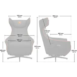 Геймерське крісло Cougar Magus Grey (3MMGSGRO.0001) [142099] - мініатюра 12