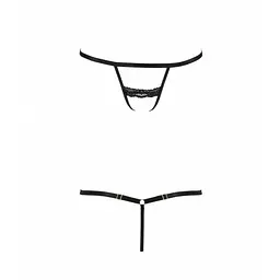 Трусики стрепи SHELLY THONG black - Passion Exclusive L/XL - мініатюра 5