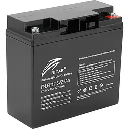 Акумулятор Ritar LiFePO4 12V (12.8V/24Ah/307.2Wh) (R-LFP 12.8V 24Ah) [168176]
