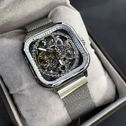 Наручний годинник жіночий Forsining Eagle II Сріблястий (2114) - мініатюра 4