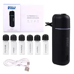 Ультразвуковий автомобільний аромадіфузор Vitol,Black