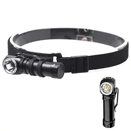 Ліхтар налобний 6609-LED світлодіодний акумуляторний зарядка Type C металевий корпус
