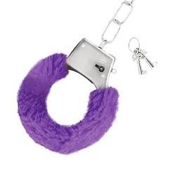 Наручники Crushious Love Cuffs Furry (фіолетовий) - мініатюра 4
