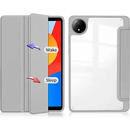 Чохол-книжка BeCover Soft Edge TPU з кріпленням для стілусу для Xiaomi Redmi Pad SE 8.7" Gray (712568) - мініатюра 2