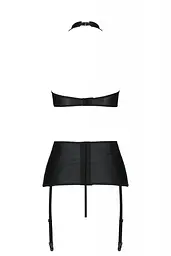 Комплект з екошкіри Passion Nancy Set black 4XL/5XL - мініатюра 4