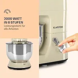 Кухонний комбайн Klarstein Lucia 3в1 2000 Вт (10008235) - мініатюра 2