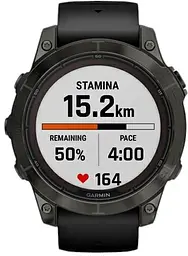 Смарт-годинник Garmin Fenix 7 Sapphire Solar Black DLC Titanium with Black Band (010-02540-34/35) - мініатюра 9