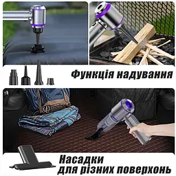 Автомобільний пилосос Suitu ST-6653 Pro потужний ручний міні бездротовий портативний - мініатюра 9